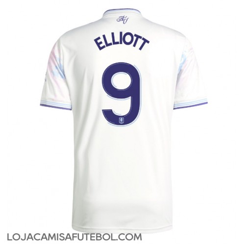 Camisa de Futebol Aston Villa Harvey Elliott #9 Equipamento Alternativo 2025-26 Manga Curta